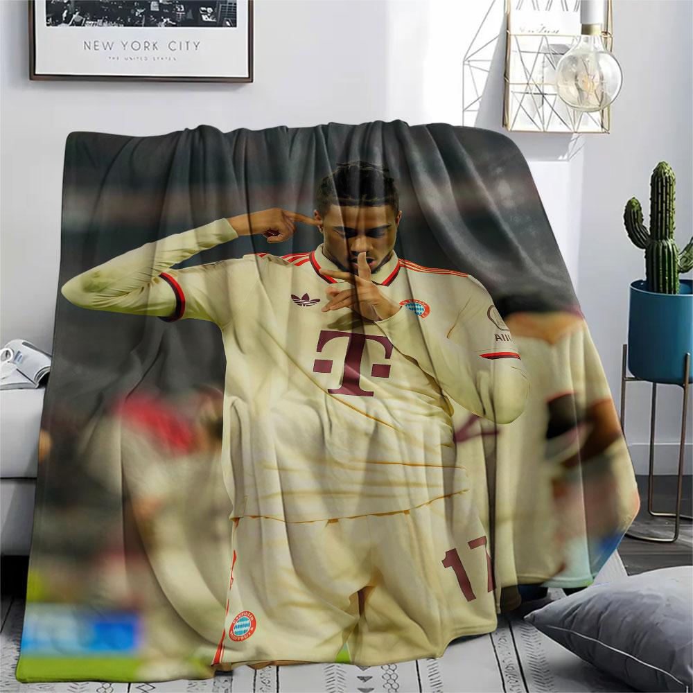 Michael Olise Printed Flannel Blanket, Soft Throw for Bedroom Sofa, Washable,soccer Fan Merchandise, Great Gift.