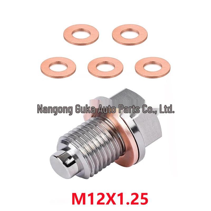 Magnetic Oil Drain Plug M14 x 1.5 for Honda, Ford, Hyundai, Mazda - Strong Magnetic Oil Pan Bolt