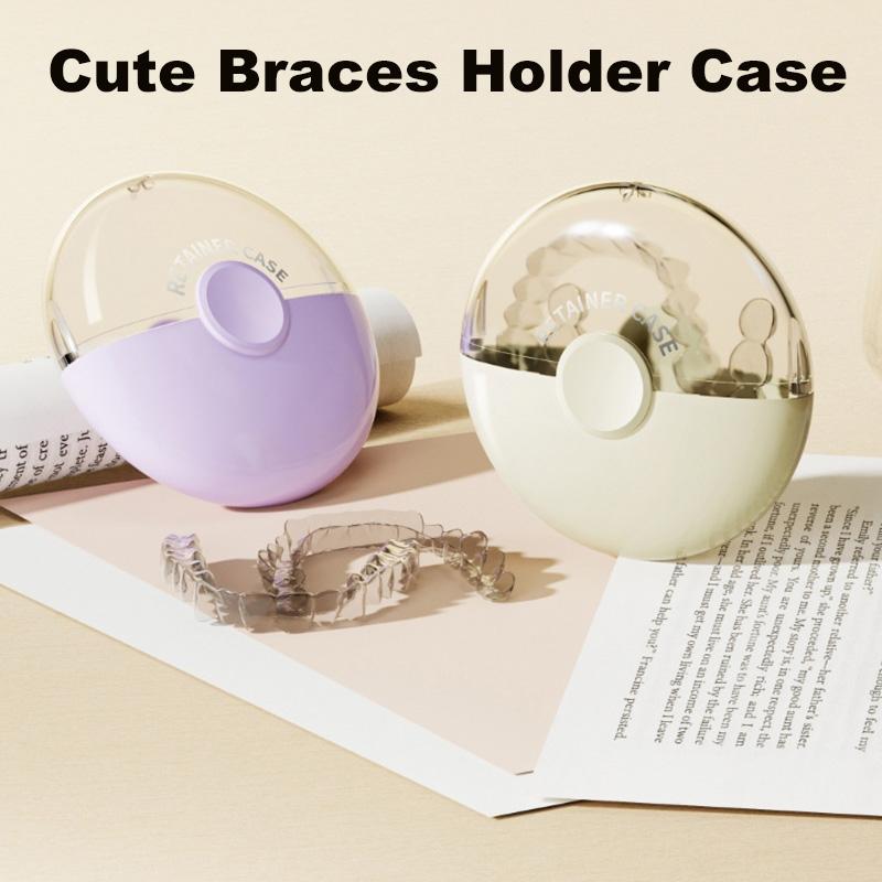 Mini Magnetic Dental Retainer Case Portable Dustproof Braces Box Sealed Mouthguard Case For Teeth Travel False Denture Box