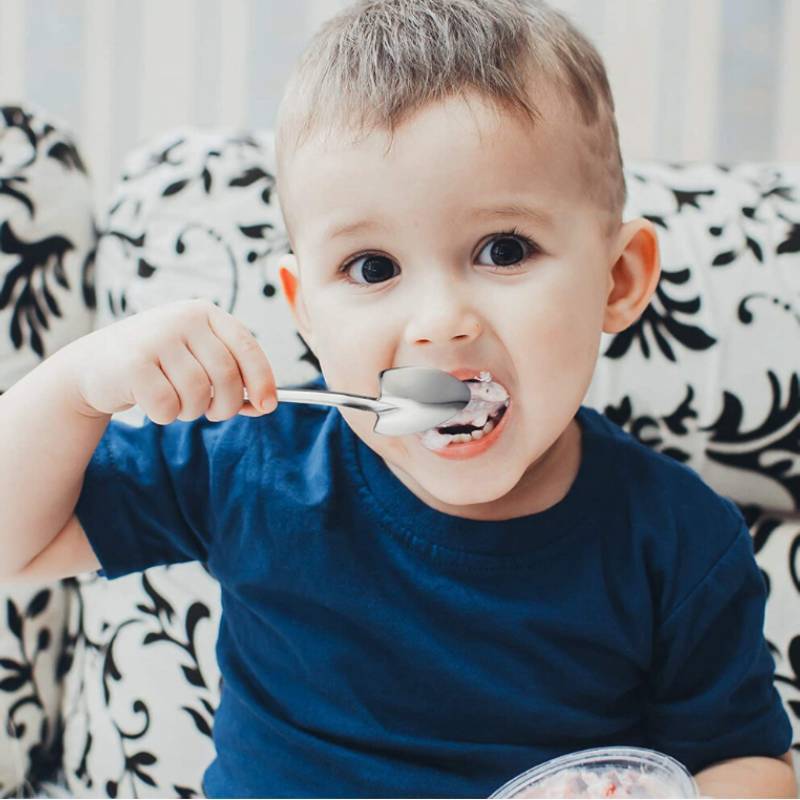 Stainless Steel Watermelon Spoon With Modern Minimalist Design For Childrens Dessert And Ice Cream Use
