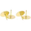 50Pcs/Set Butterfly Clutch Tie Tacks Pin Back Replacement Blank Pins Gold