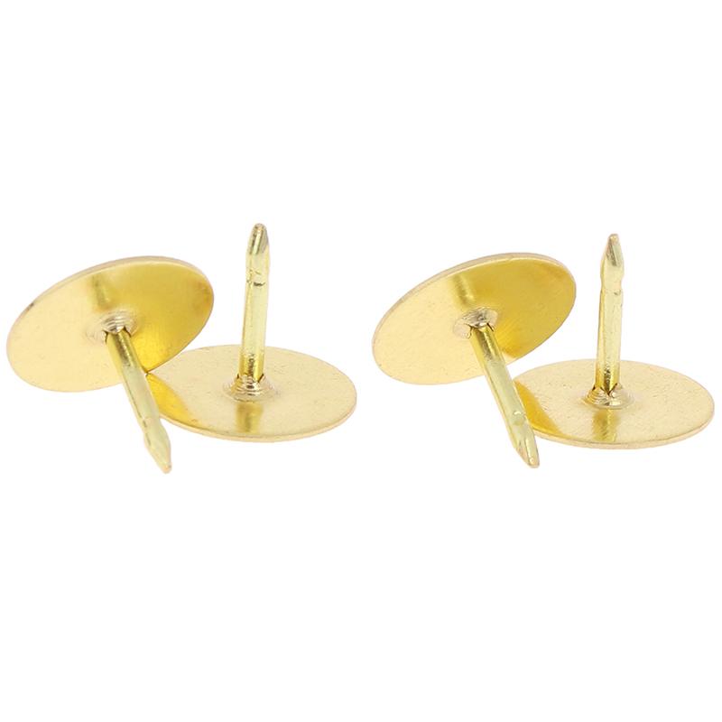 50Pcs/Set Butterfly Clutch Tie Tacks Pin Back Replacement Blank Pins Gold