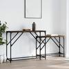 VidaXL Tables Console Nesting 2 Pcs Smoked Oak Engineered Wood 837804