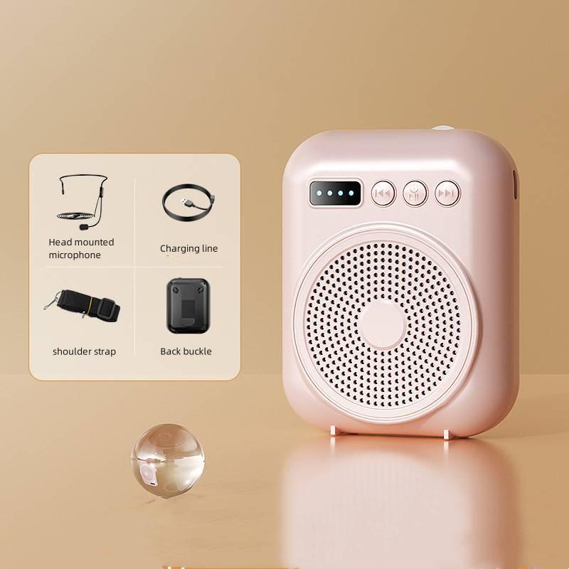 Portable Voice Amplifier Megaphone Mini Audio Speaker With Microphone Rechargeable Ultralight Loudspeaker for Teachers Teaching