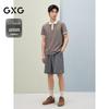 GXG Men's Two-Tone Ribbed Short-Sleeve Polo