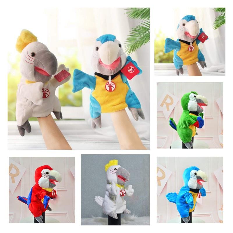 Sprechendes Tierpuppen-Spielzeug mit beweglichem Mund zum Geschichtenerzählen und zur Eltern-Kind-Bindung