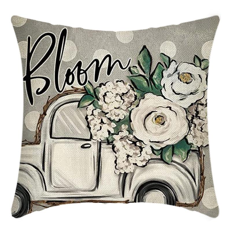 New Christmas Throw Pillow, Polyester Linen, Festive Dress Cushion, Bedroom Living Room Square Pillow, Cushion Pillow Case