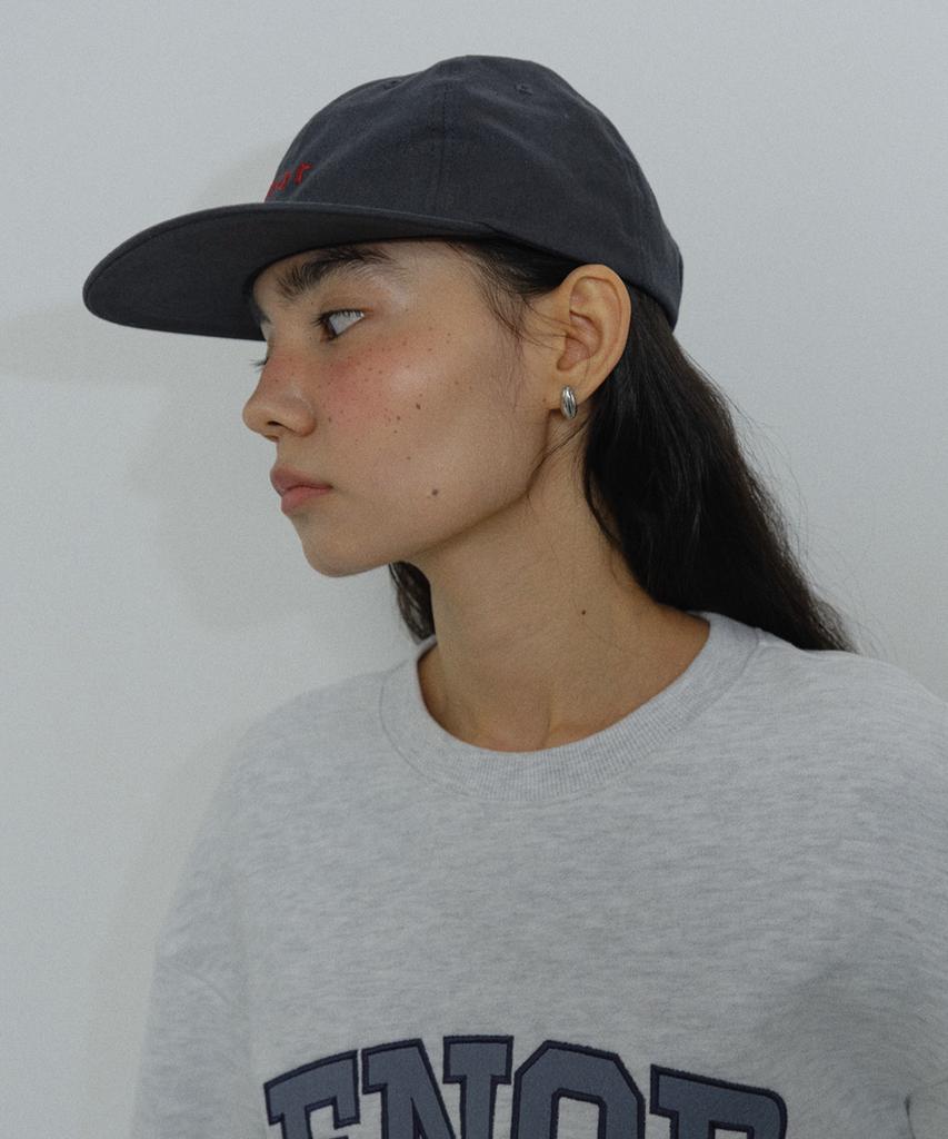 EN OR [Core] Enor Small Logo Ball Cap - Charcoal