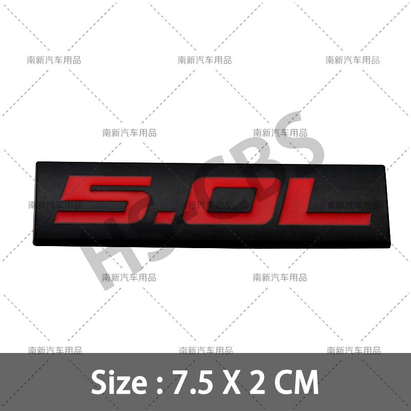 fsbn3 3D Metal 4.0L 4.6L 4.7L 5.0L 5.3L 5.7L Car Rear Trunk Emblem Badge For Jepp Dodge  Volvo Ford Cadillac Chevrolet  Honda Toyota