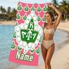 Customizable personalized beach towels Alpha Kappa Alpha logo themed designs.Suitable for the beach, yoga, sports;ideal as beach accessories
