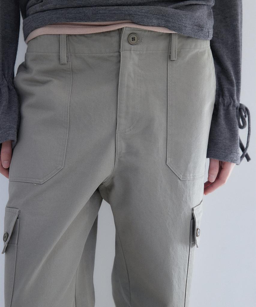 OURO Washed Cargo Pants [ Khaki ]