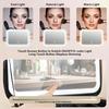 Portable LED Desktop Mirror Makeup Case with Personalized Foldable Design Large Capacity Makeup Storage Bag Essential for Beauty
