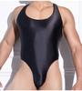 Leotard Mens Sheer Sexy Adult Sissy Lingerie Oil Glossy Thong Sleeveless Stretch Bodysuit Tops Rackback Erotic Singlet Onesie