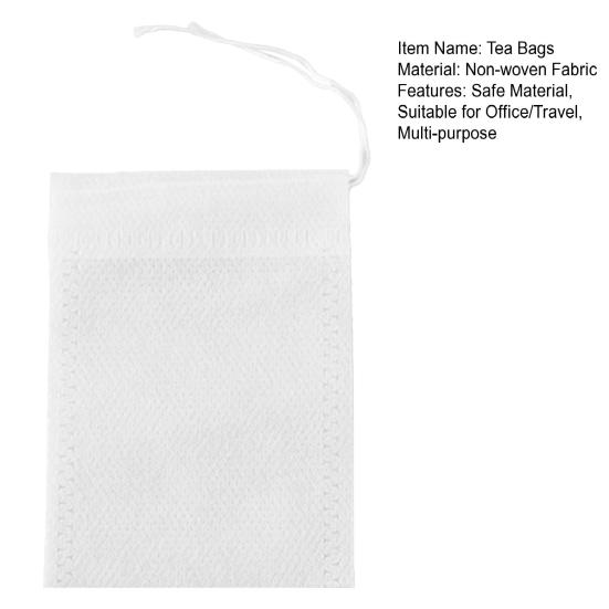 200Pcs Disposable Tea Bags for Loose Leaf Tea Empty Tea Filter Bags with Cotton