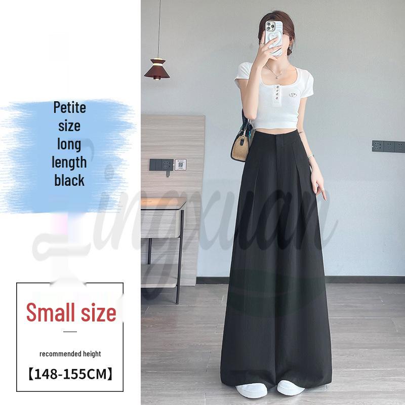 

2026 Summer High-Waist Tencel Linen Wide-Leg Floor-Length Women s Pants L