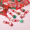 5Pcs Christmas Surprise Blind Bag Keychain Cartoon Santa Claus Snowman Tree Pendant Keyring Bag Hanging Decoration Festive Gift