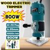 800W Wood Hand Trimmer Engraving Slotting Trimming Carving Machine Router Woodworking Edge Trimmer Electric Trimmer