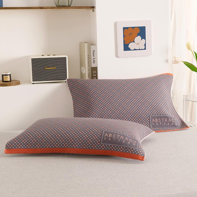 

Новая наволочка из чистого хлопка, пара наволочек из хлопковой марли, универсальная для всех сезонов для впитывания пота 52x78cm