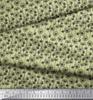 Soimoi Japan Crepe Satin Fabric Artistic Floral Decor Fabric Printed Metre 42 Inch