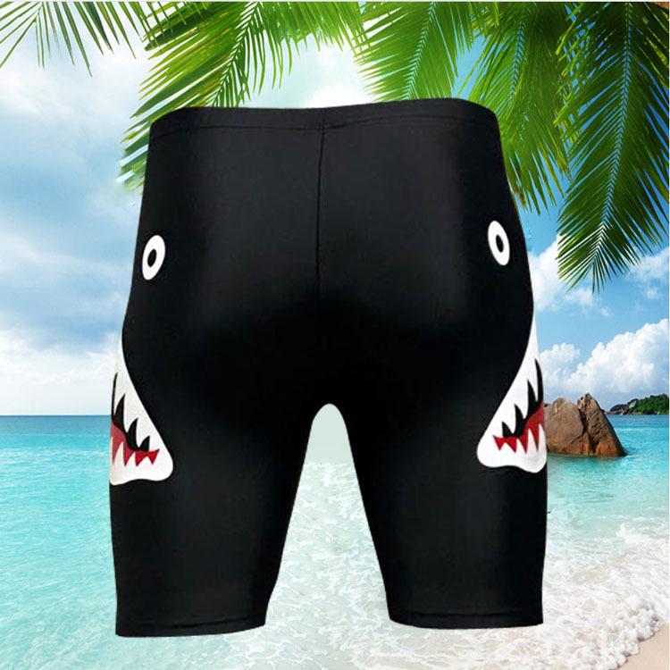 

Men s Plus Size Square Leg Swim Trunks - High-End Offset Print Five-Point Design 5XL