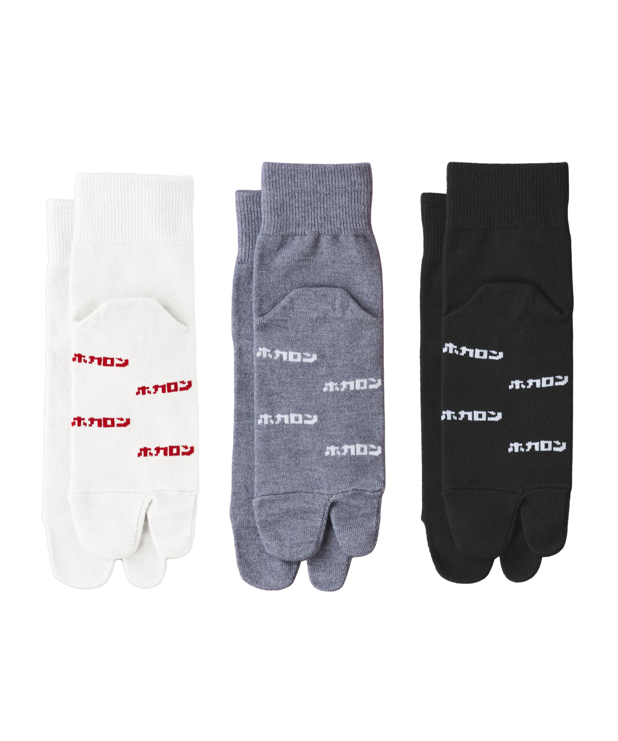 

Носки таби Hokaron с логотипом Hokaron на подошвах в ассортименте D, набор из 3 пар,