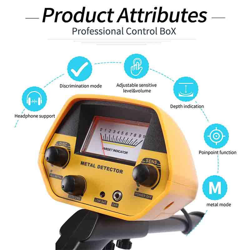 GTX5030 Professional Underground Metal Detector Pinpointer Gold Treasure Hunter LCD Screen Deep Power Coils