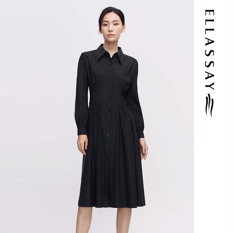 

ELLASSAY Women s Pleated A-Line Midi Dress S