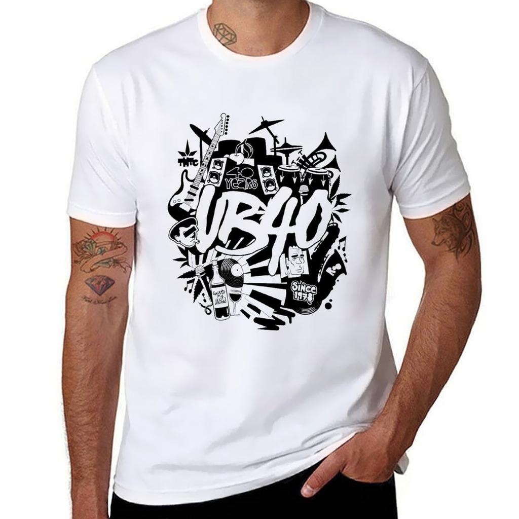 UB40 Musik-T-Shirt, Herrenbekleidung in Übergrößen, lustige T-Shirt-Outfits für Männer