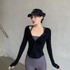 Women's Quick-Dry Zipper Hooded Fitness Top