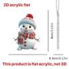 New Product Cute Cartoon Christmas Snowman Car Hanging Home Christmas Tree Ornament Pendant Christmas Decoration Backpack Key Pendant
