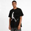 Skeleton Trick Scooter Print T-Shirt Cool Street Style Trendy Top Pure Cotton T-shirt