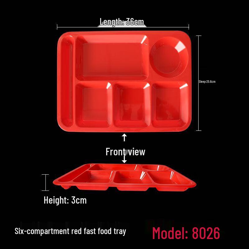 Qianxing Melamine Partitioned Food Tray