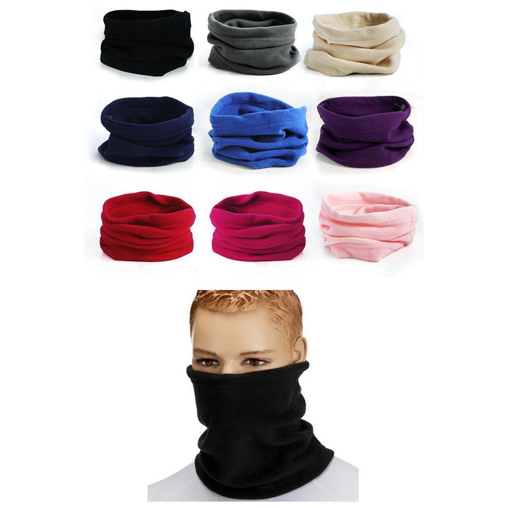 Warm Winter Scarf Fleece Neck Snood Gaiter Multifunctional Neck Warmer for Skiing and Snowboarding