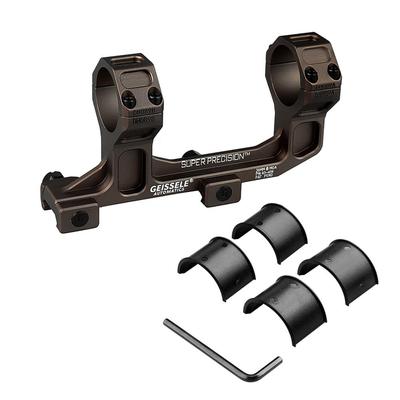 ProWildGear Typ GEISSELE Krúžková montáž na puškohľad Integrovaná montáž optického zameriavača 20 mm lišta Picatinny Kávová 30/ 25,4 mm (1.93/Tmavá farba) [položka]