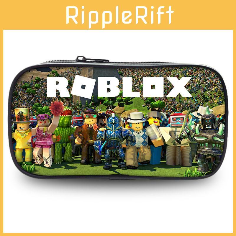 Spacious Roblox Pencil Case Durable Oxford Fabric Fun Designs For Students