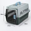 Portable Graphite Green Pet Carrier: Cat Cage & Dog Shipping Box