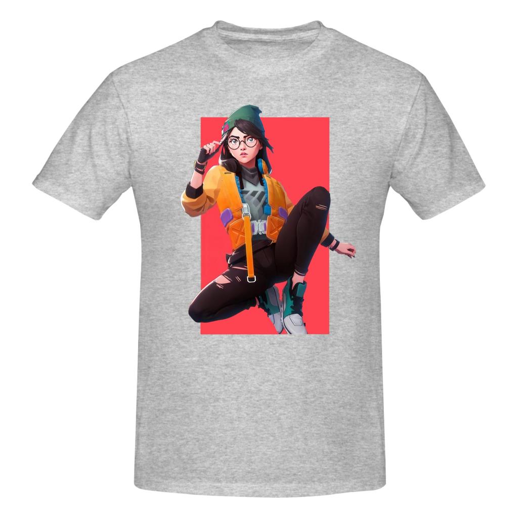Piece Killjoy Funny Cotton TShirt VValorant Stylized FPS Fans Tops Tees For Unisex
