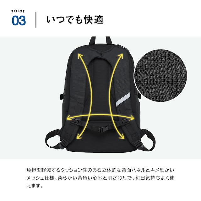 School B4 Large Capacity for Club [Outdoor Products] Backpack, Size, 35L, Commuting, School, Activities, OD-11192BKBK Black/Black