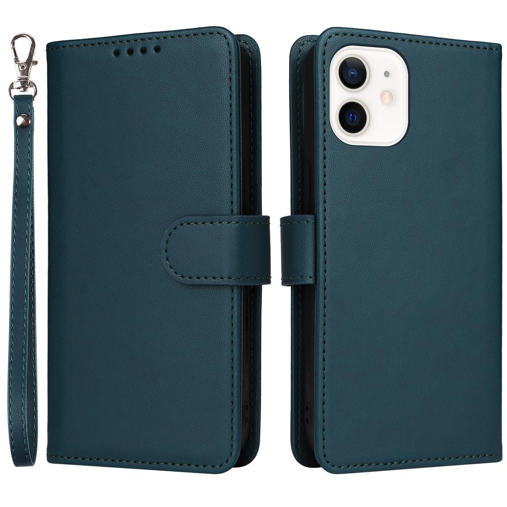 For iPhone 12 mini Magnetic Case BETOPNICE Detachable PU Leather Phone Cover with Strap