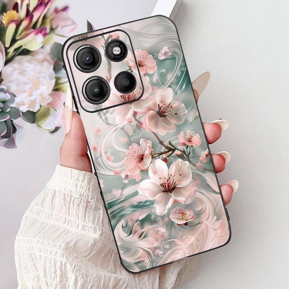 For Motorola Moto G15 Case Moto G75 XT2437-2 Luxury Popular Painted Cover Soft TPU Phone Case For Motorola G15 G 75 MotoG75 Bags