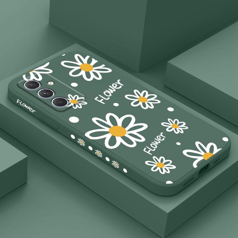 Blossoming Daisies Phone Case For Samsung Galaxy A54 A34 A24 A14 A55 A35 A25 A15 A05 A05S A04 A04S A04E 4G 5G Cover