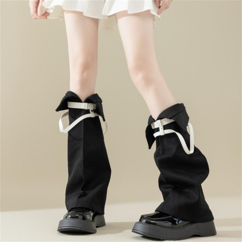 Subkultur Beinstulpen für Damen Mädchen Y2K Beinstulpen Süße Coole Lange Socken Gothic Harajuku Beinwärmer Kniehohe Socken