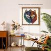 HOOLOOG Wolf Puzzle: Interlocking Wooden Toy & Decorative Painting 