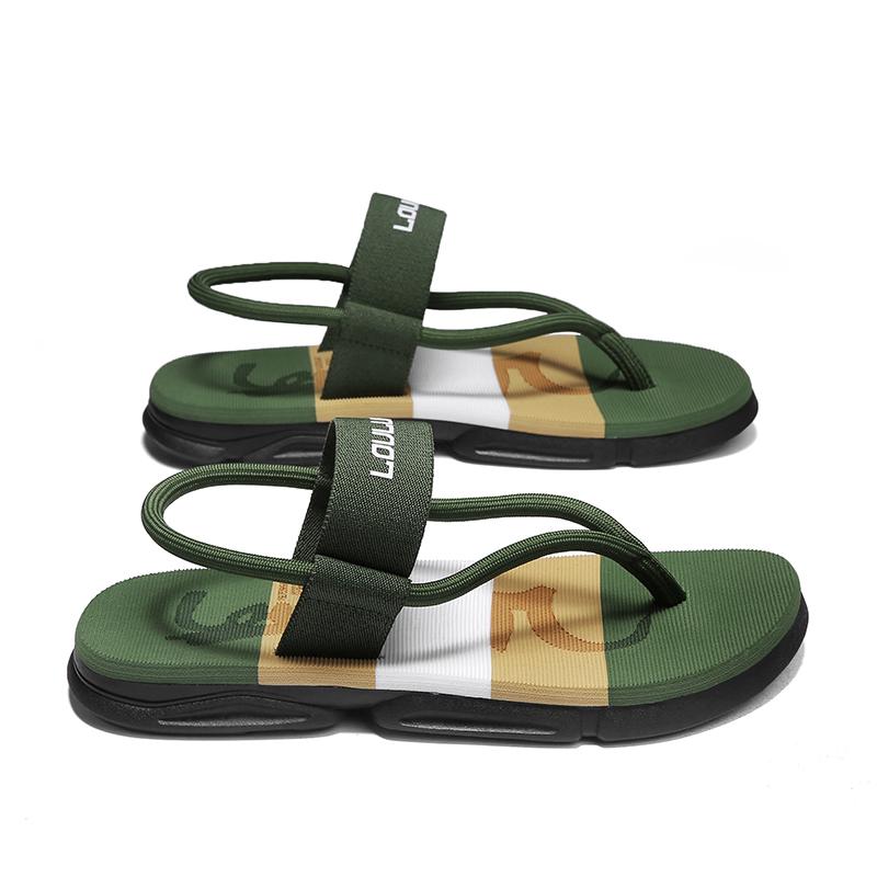 Summer Men's Sandals Casual Flip Flops Beach Sandals T-Strap Sandals Slippers for Male