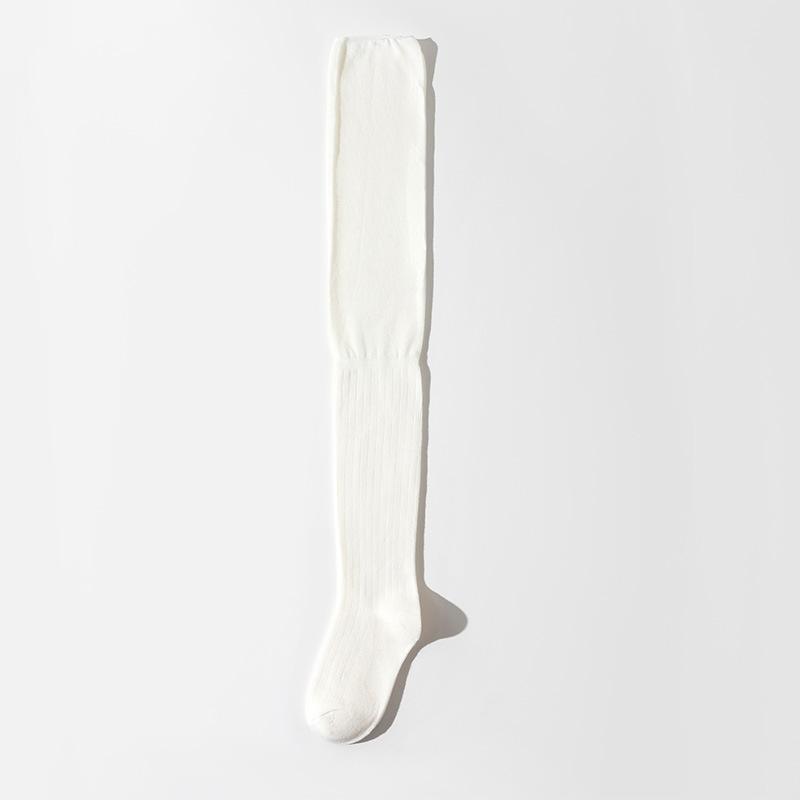 Socks Women'S Knee Socks Autumn And Winter, Thigh Socks Pure Cotton Sweat-Absorbing Japanese Stacking Socks Solid Color Fashion High-Tube Socks