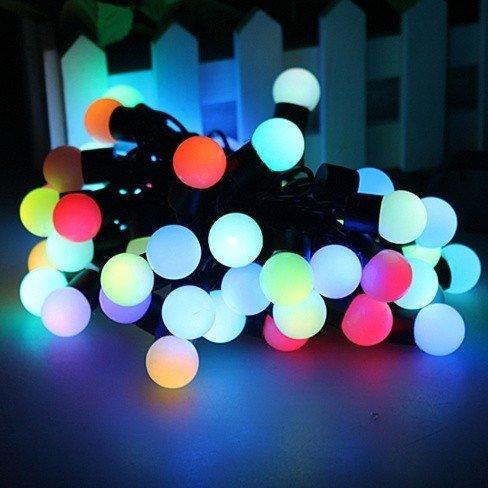 G40 Bulb String Light Holiday Outdoor Waterproof LED White Ball Lamp Flow Flicker RGB Party Wedding Christmas Decoration Light