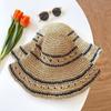 Straw hat production sunshade sunscreen travel vacation versatile foldable straw hat spring new hat women