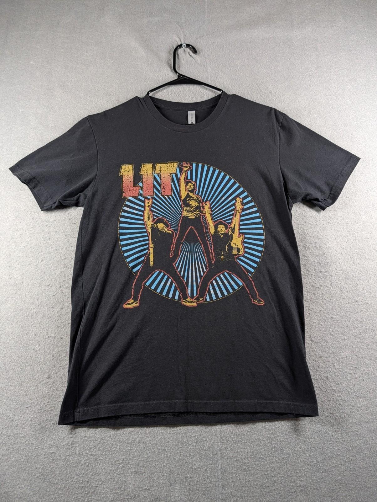 Lit Band Black Cotton Shirt Full size S-5XL TH282 S