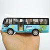City Bus Toys Cars for Toddlers Cars for Boys Girls Pull Back Play Vehicle Bus Model with Sound Light Up & Open-able Doors