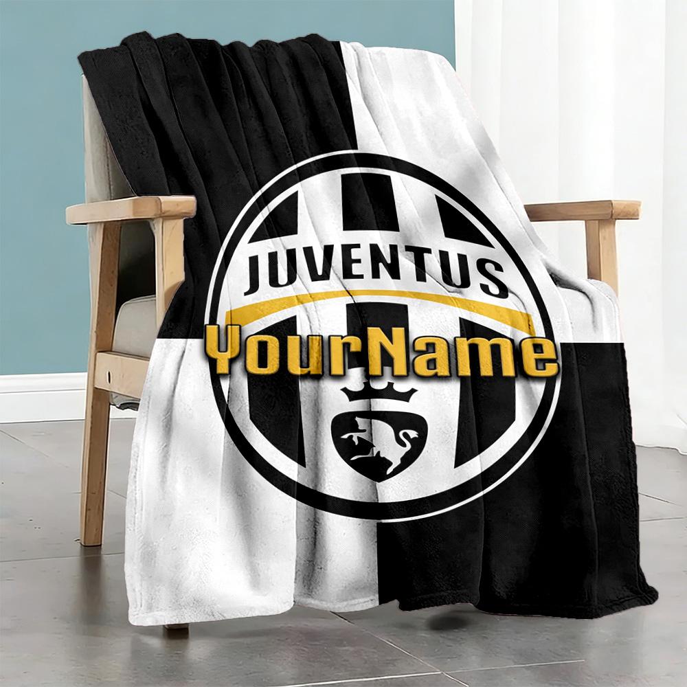Juventus Personalized Text Blanket Lightweight Personalized Blanket Durable Comfort Throw For Home Decor Livingroom Seaside Bed Four Seasons Universal